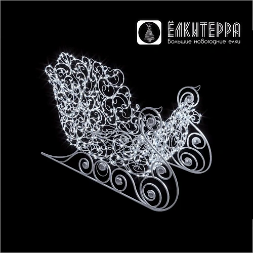 Сани ажурные световая новогодняя фигура